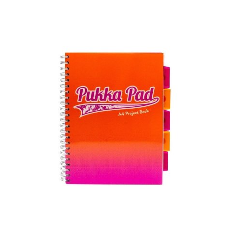 Kołozeszyt (kołonotatnik) A4 FLEX PAD 200k. 80g krata Pukka (8410-FUS)