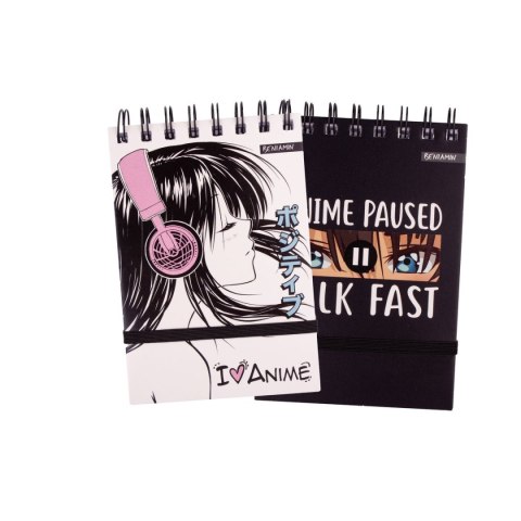 Kołozeszyt (kołonotatnik) A6 Manga 96k. krata (nd) (9367)