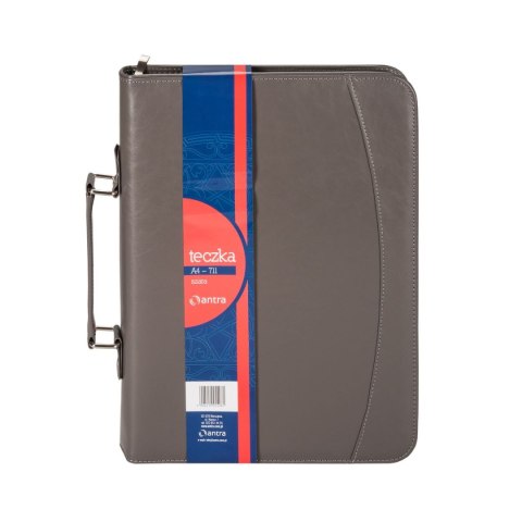 Teczka konferencyjna A4 z kalulatorem A4 szara SZARY ekoskóra Antra (711)