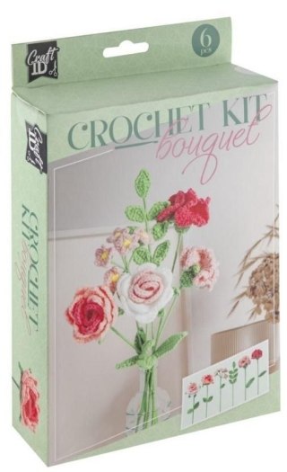 Zestaw kreatywny dla dzieci Bukiet kwiatów na szydełku Grafix (1190)