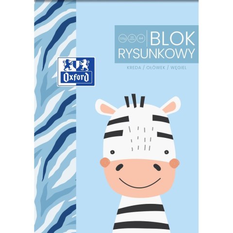 Blok rysunkowy Kids A4 biały 120g 20k Oxford (400170339)