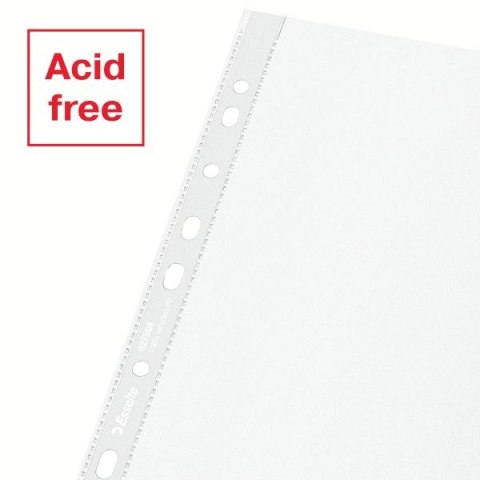 Koszulki na dokumenty Recycled Maxi groszkowa A4 kolor: bezbarwny typu U 100 mic. Esselte (627504)