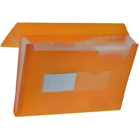 Teczka z przegródkami harmonijkowa A4 kolor: pomarańczowy 13 przegródek Tetis (BT621-P)