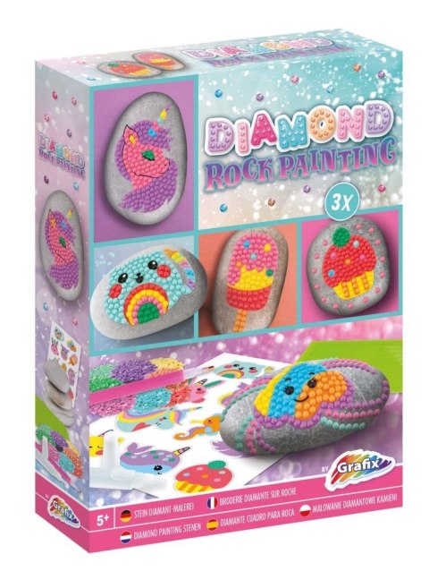 Zestaw kreatywny dla dzieci zestaw kamieni do ozdabiania diamentami Grafix (200059)