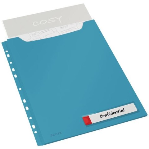 Koszulki na dokumenty Cosy A4 kolor: niebieski Leitz (46680061)