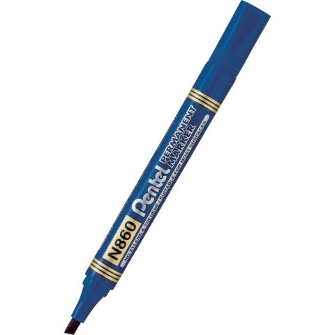 Marker permanentny N860 wkład niebieski 1,5mm ścięta końcówka Pentel