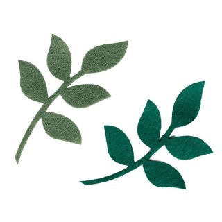 Ozdoba filcowa Craft-Fun Series liście z gałązką Titanum (19YJ-013)