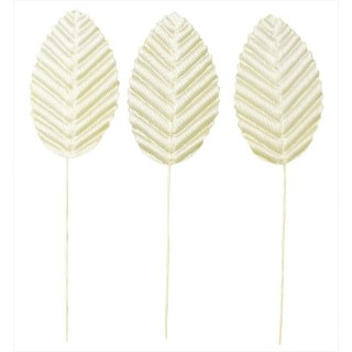 Ozdoba materiałowa Craft-Fun Series Liście na druciku ecru Titanum (SY-004)