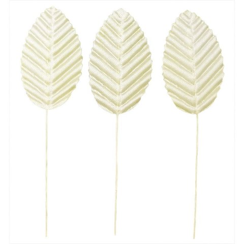 Ozdoba materiałowa Craft-Fun Series Liście na druciku ecru Titanum (SY-004)