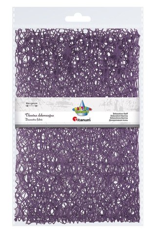 Ozdoba materiałowa Craft-Fun Series siatka koronkowa fioletowa Titanum (25CR0331-20)