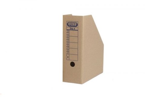 Pojemnik na dokumenty pionowy A4 Tric 4 brązowy karton [mm:] 270x320x 6 Elba (100552612)