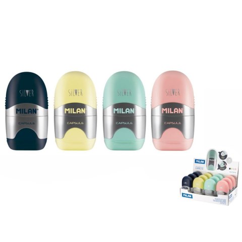 Temperówko-gumka Capsula Silver Milan (4714112)