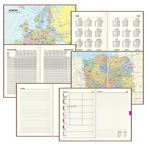 Kalendarz książkowy (terminarz) A5 Press (tygodniowy)