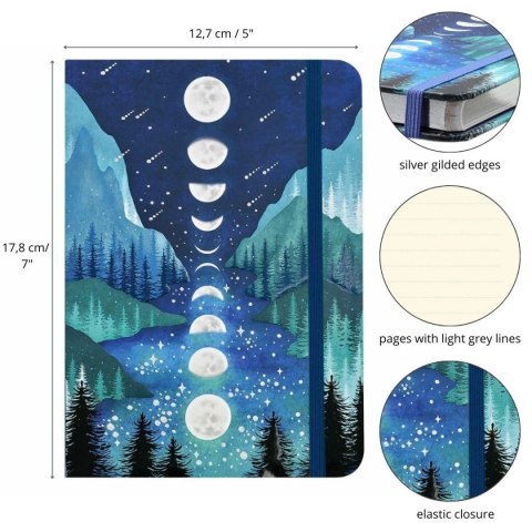 Notes (notatnik) A6 Mini Fazy Księżyca Peter Pauper Press