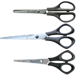 Nożyczki czarne 16,5cm Titanum (S02097)