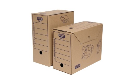 Pudło archiwizacyjne A4 Tric 3 brązowy tektura [mm:] 265x155x 340 Elba (100552624)