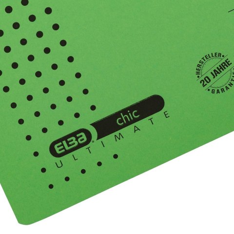 Skoroszyt A4 Chic Ultimate wiszący zielony karton 240g Elba (100552096)