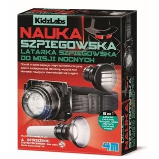 Zestaw kreatywny dla dzieci Latarka szpiegowska do misji nocnych 4m (4632)