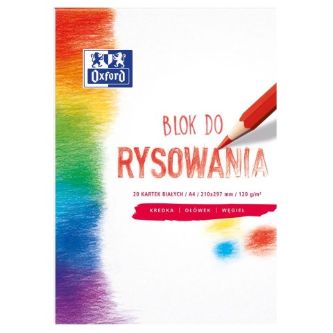 Blok rysunkowy Oxford A4 biały 120g 20k Oxford (400093195)
