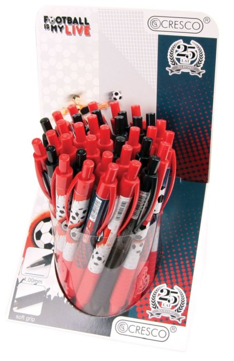 Długopis X22 Footbal My Life Serie wkład niebieski 1,0mm Cresco (600020-E)