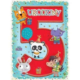 Kartka składana A6 KARNET B6 5 ZWIERZAKI Henry (5905701485307)