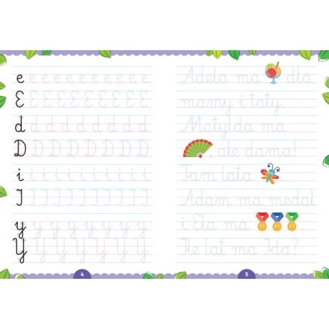 Książka dla dzieci Piszę i zmazuję. Kaligrafia z pisakiem Aksjomat