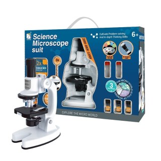 Mikroskop zabawkowy edukacyjny biały Lean (24367)