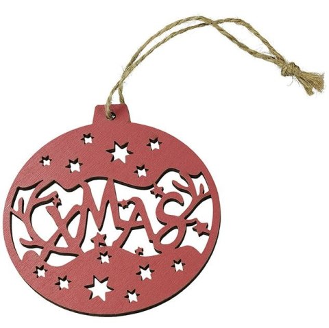 Ozdoba drewniana Craft-Fun Series zawieszka bombka 3 wzory Titanum (182681D)