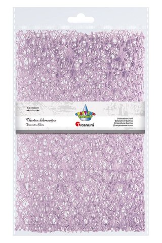 Ozdoba materiałowa Craft-Fun Series siatka koronkowa liliowa Titanum (25CR0331-17)