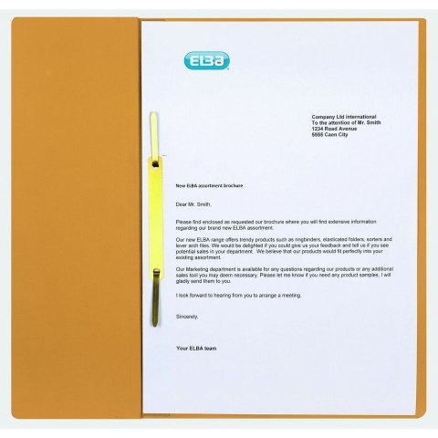 Skoroszyt żółty karton Elba (100551892)