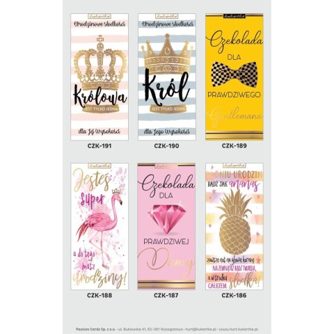 Słodycze czekoladowe Kukartka