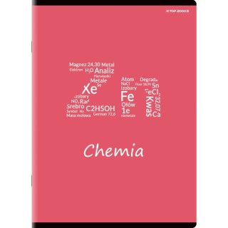 Brulion A5 tematyczny chemia 80k. 70g krata Top 2000 (400132314)