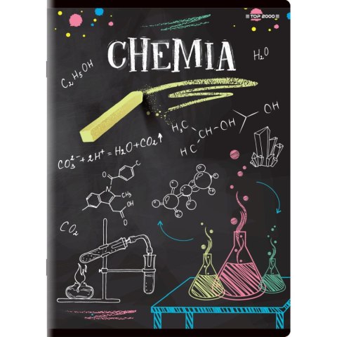 Brulion A5 tematyczny chemia 80k. 70g krata Top 2000 (400132314)
