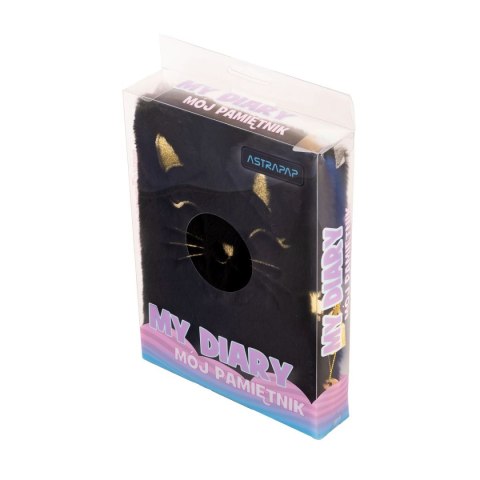 Pamiętnik A5 Fluffy Kitty Black Astrapap (101025001)