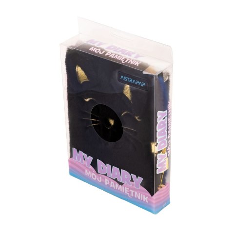 Pamiętnik A5 Fluffy Kitty Black Astrapap (101025001)