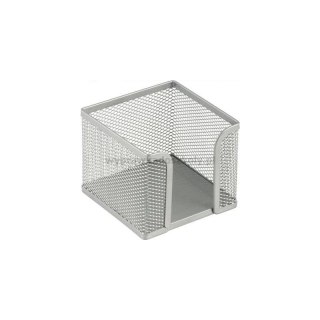 Przybornik na biurko na kostke Srebrny metal Tres (srebrny)