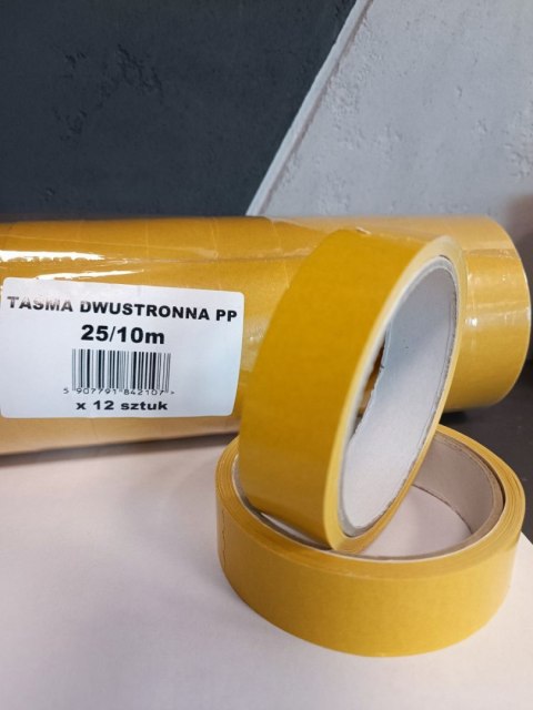 Taśma dwustronnie klejąca Pakart 25 mm x 10 m