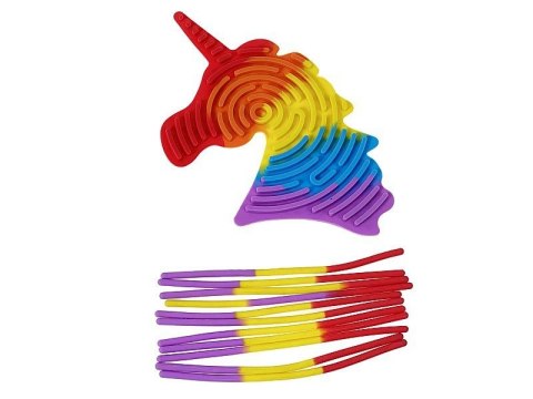 Układanka silikonowa antystresowa, z paskami do tworzenia kształtów Adar (614567)