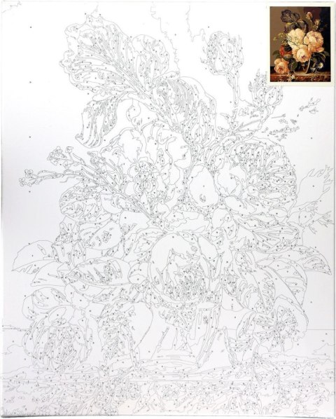 Zestaw kreatywny Malowanie po numerach 40x50cm Bukiet 2 Flamingo Line (FSY757)