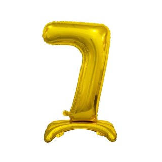 Balon gumowy Beauty&Charm cyfra stojąca złota złota 750mm 30cal Godan (BC-ASZ7)