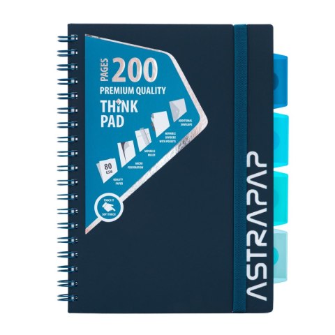 Kołozeszyt (kołonotatnik) B5 PP 200k. 80g Astrapap (107023010)
