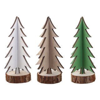 Ozdoba świąteczna CHOINKA DREWNIANA 7x23CM Home And Garden (4417)