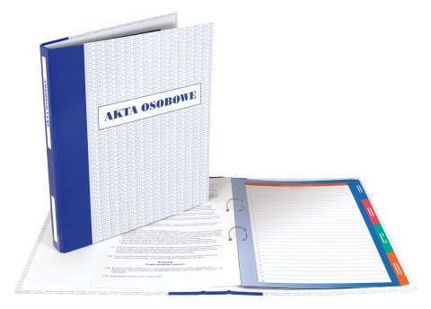 Teczka do akt osobowych A4 biało-niebieski tektura 1200g [mm:] 210x297 Resta (41674)