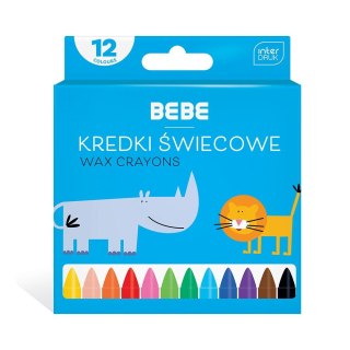 Kredki świecowe BB KIDS 12 kol 5902277326683 12 kol. Bebe