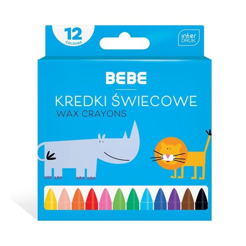 Kredki świecowe BB KIDS 12 kol 5902277326683 12 kol. Bebe
