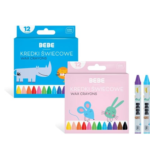 Kredki świecowe BB KIDS 12 kol 5902277326683 12 kol. Bebe