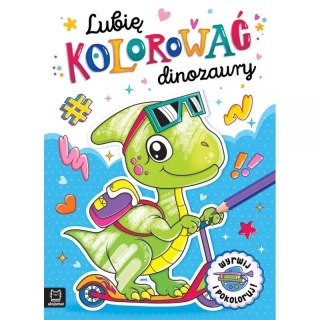 Książka dla dzieci LUBIĘ KOLOROWAĆ DINOZAURY