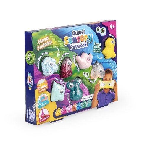 Zestaw kreatywny dla dzieci SENSORY - POTWORKI Dumel (DD30630)