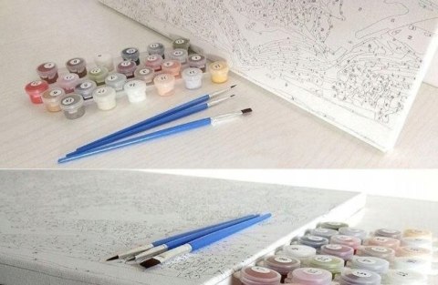 Zestaw kreatywny malowanie po numerach - koń w galopie 40x50cm Norimpex (NO-1009445)