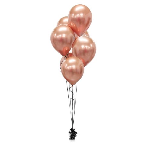 Balon gumowy platynowe różowo-złote różowy metaliczny 12cal Godan (CB-7LRZ)